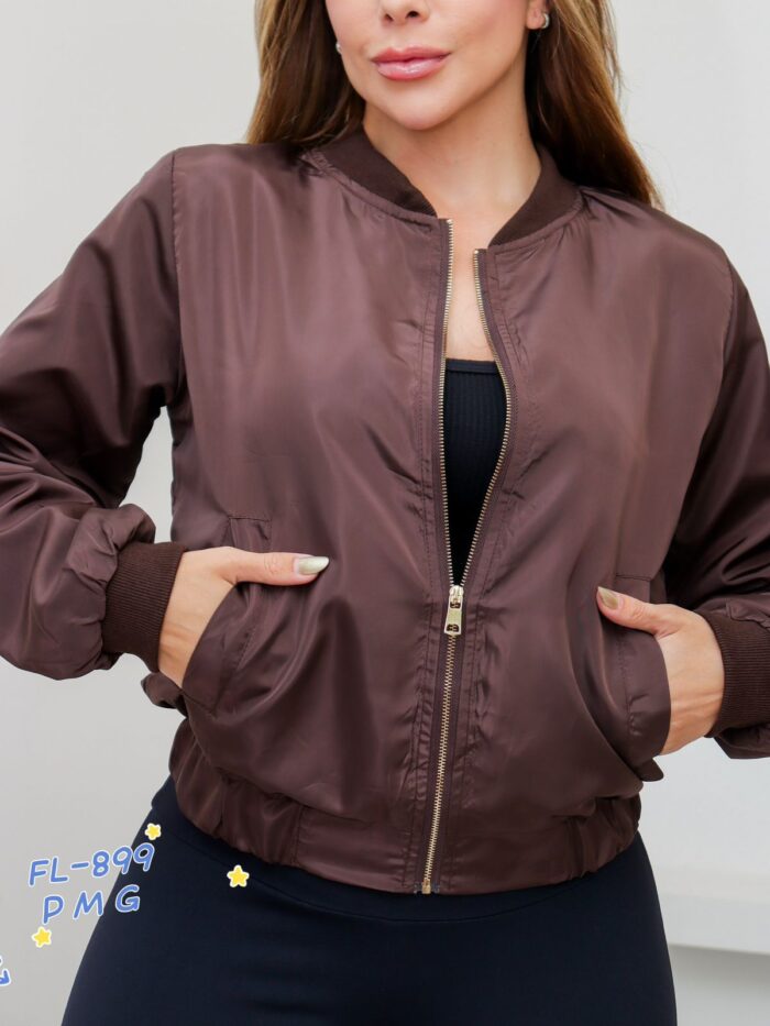 jaqueta corta vento marrom 049