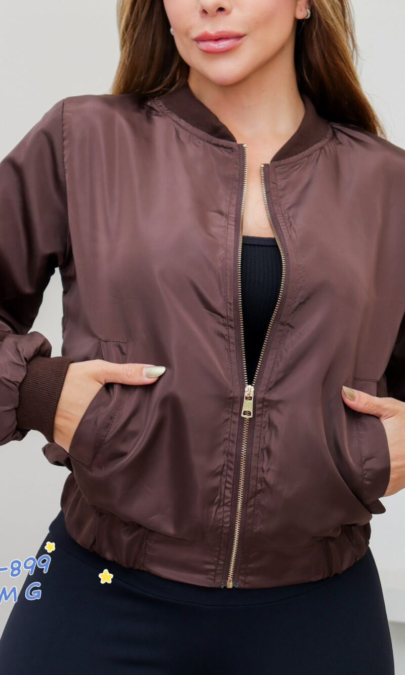 jaqueta corta vento marrom 049