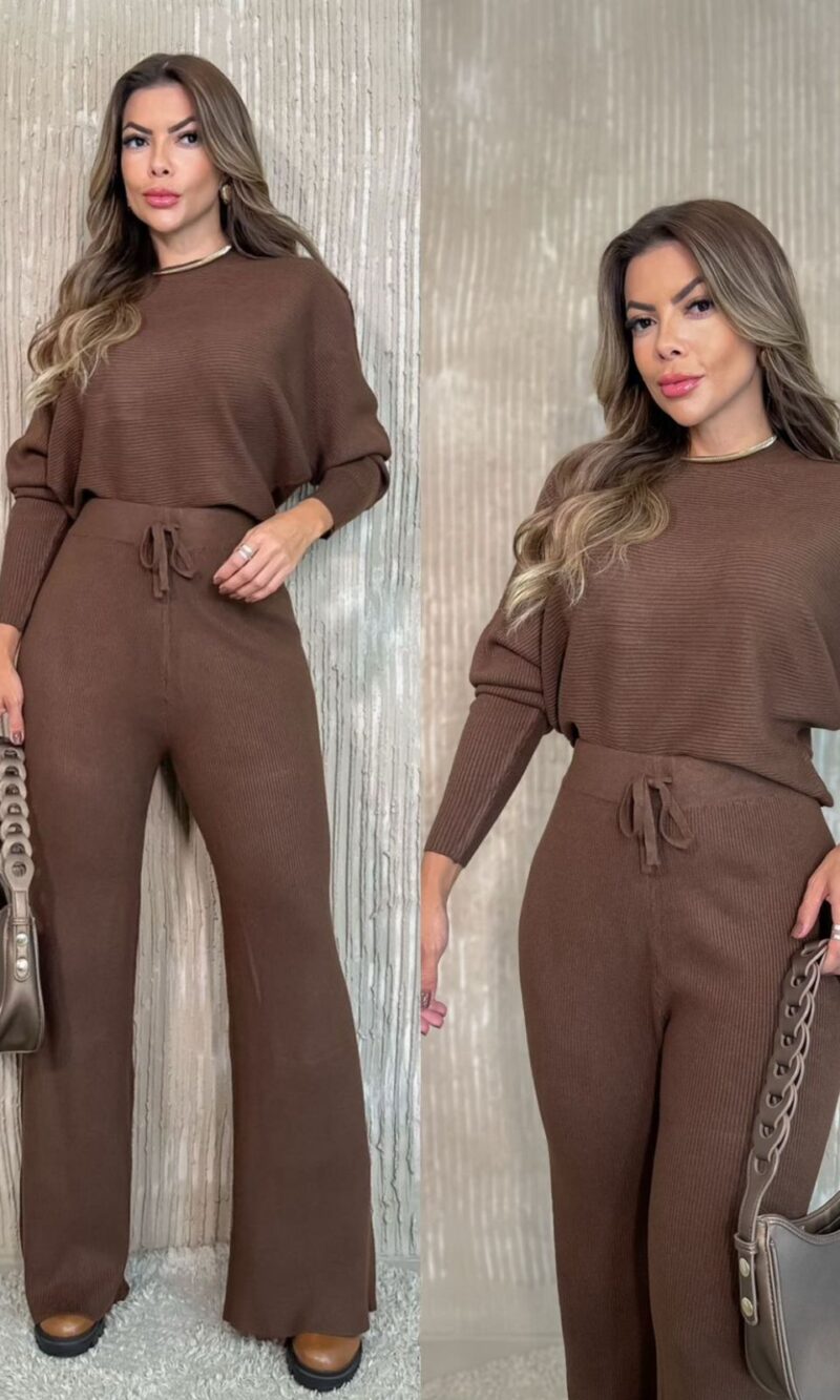 conjunto modal lúcia marrom 059