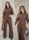 conjunto modal lúcia marrom 059