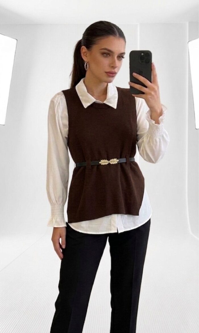 conjunto isabel marrom 031