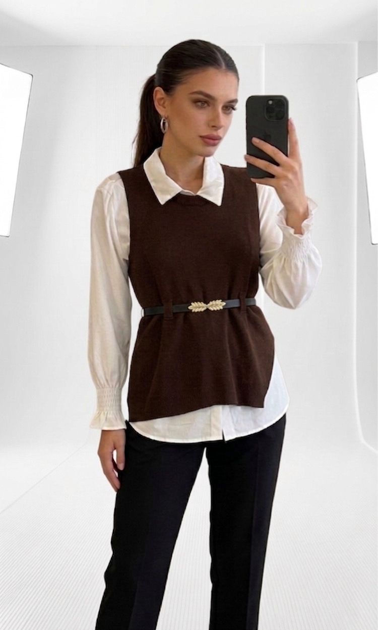 conjunto isabel marrom 031