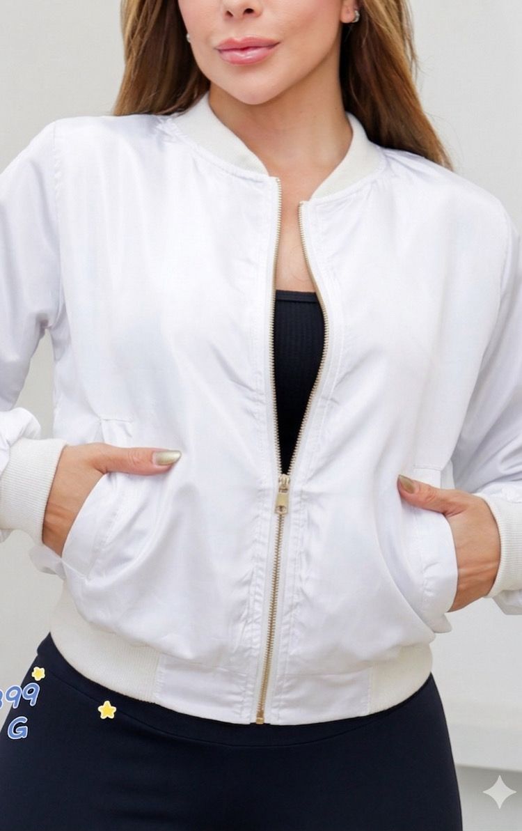 jaqueta corta vento branco 046