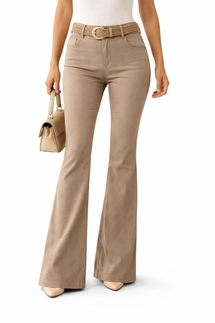 calça sarja flare rúbia nude 015