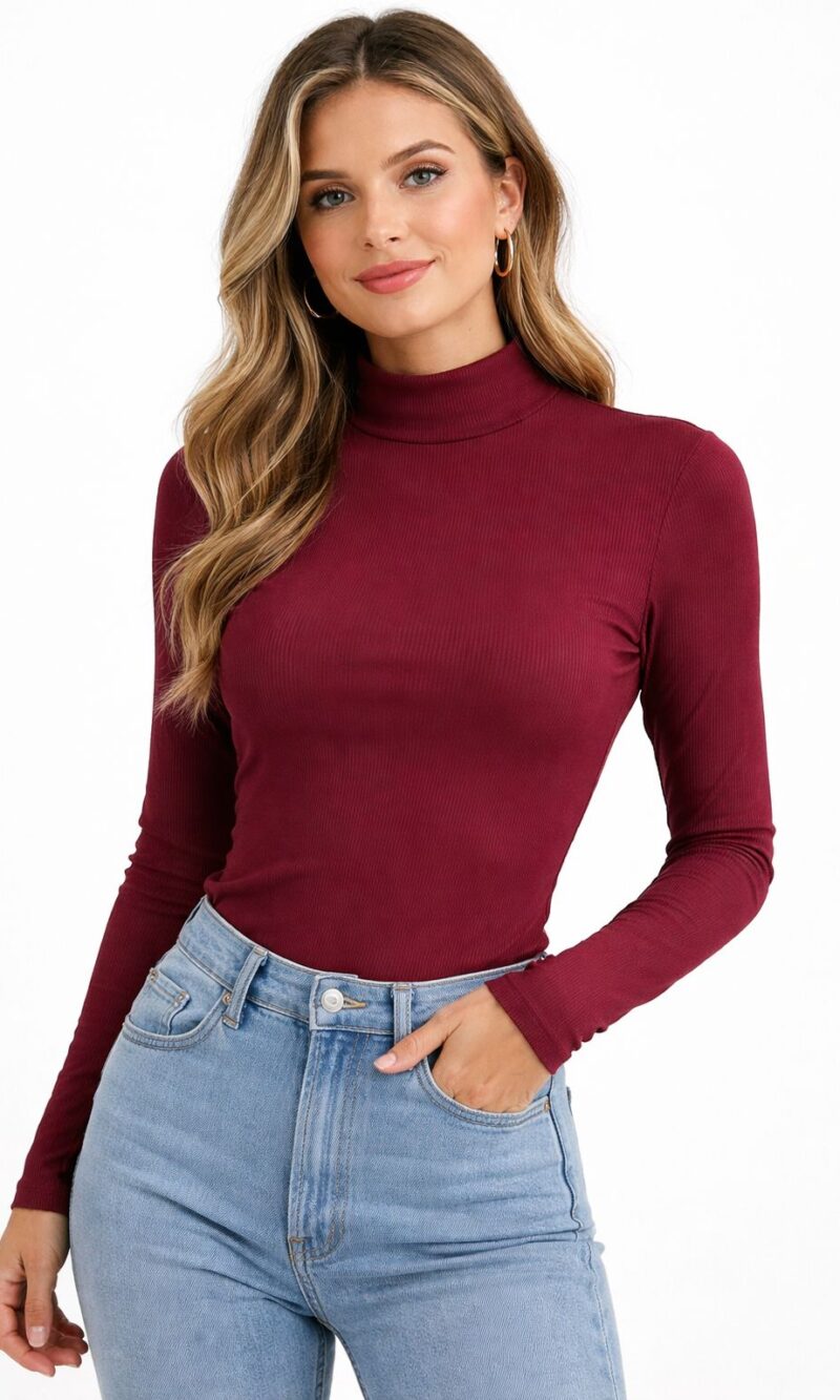 blusa peluciada liliane marsala 086