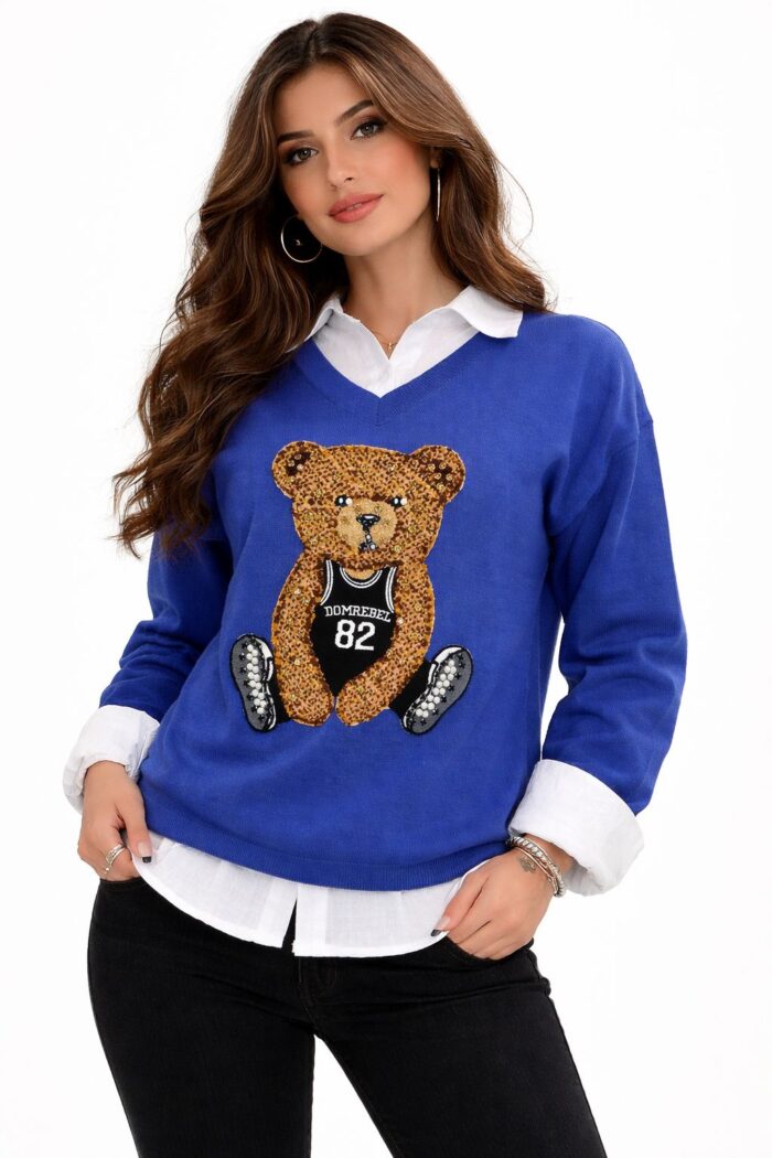 blusa tricõ fabi azul 026