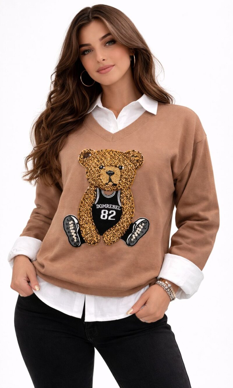 blusa tricõ fabi bege 028