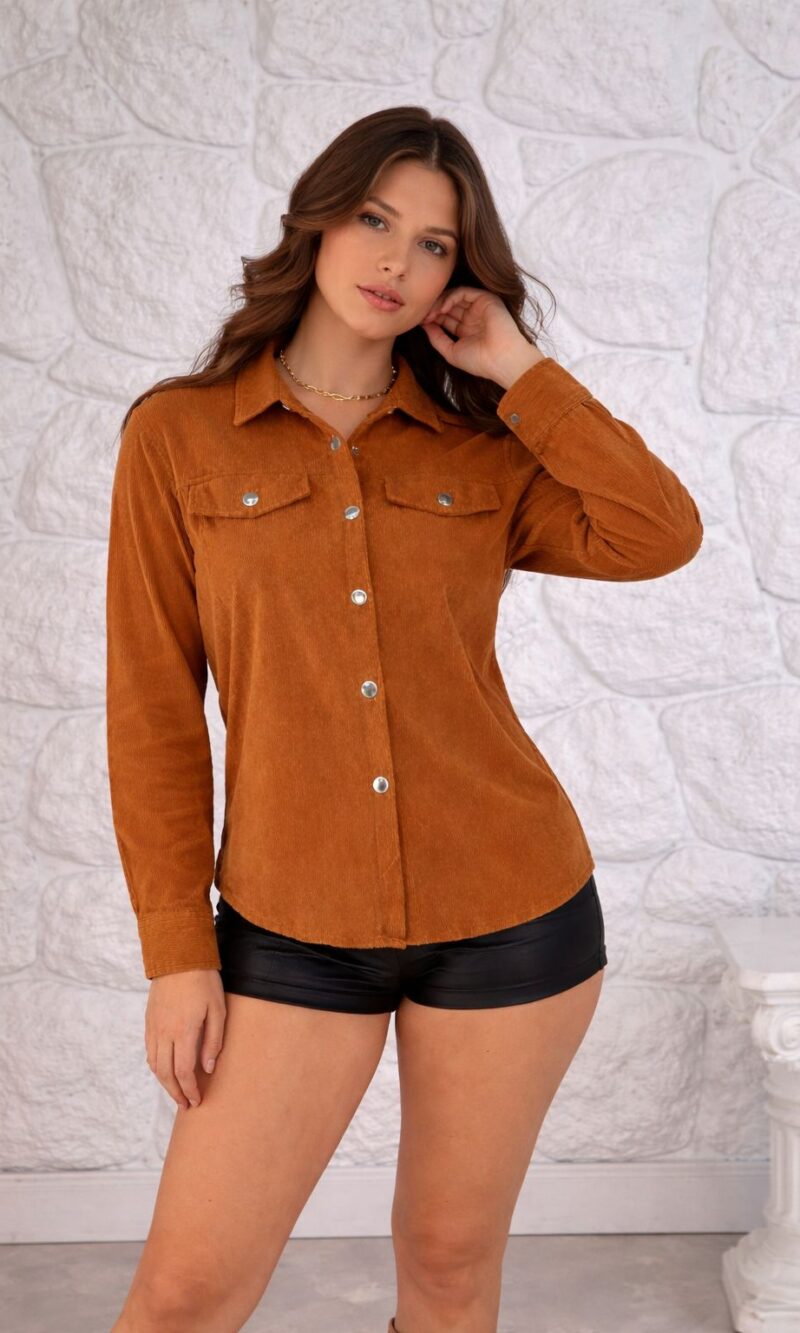 jaqueta milena caramelo 0109