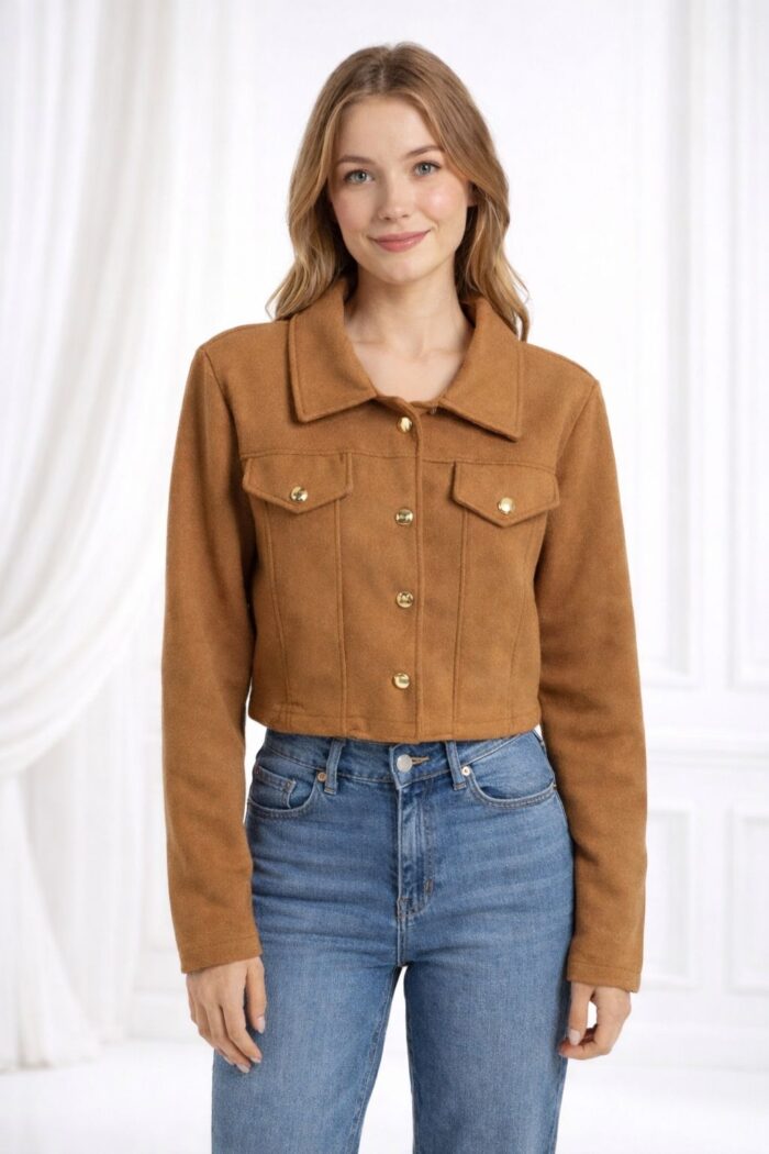 jaqueta lã batida caramelo 064 jaqueta lã batida caramelo 064