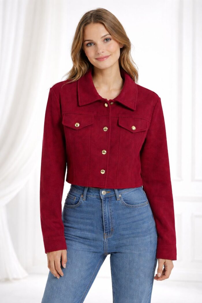 jaqueta lã batida marsala 063 jaqueta lã batida marsala 063