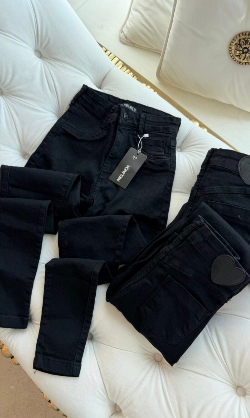 calça jeans melinda preta 0297