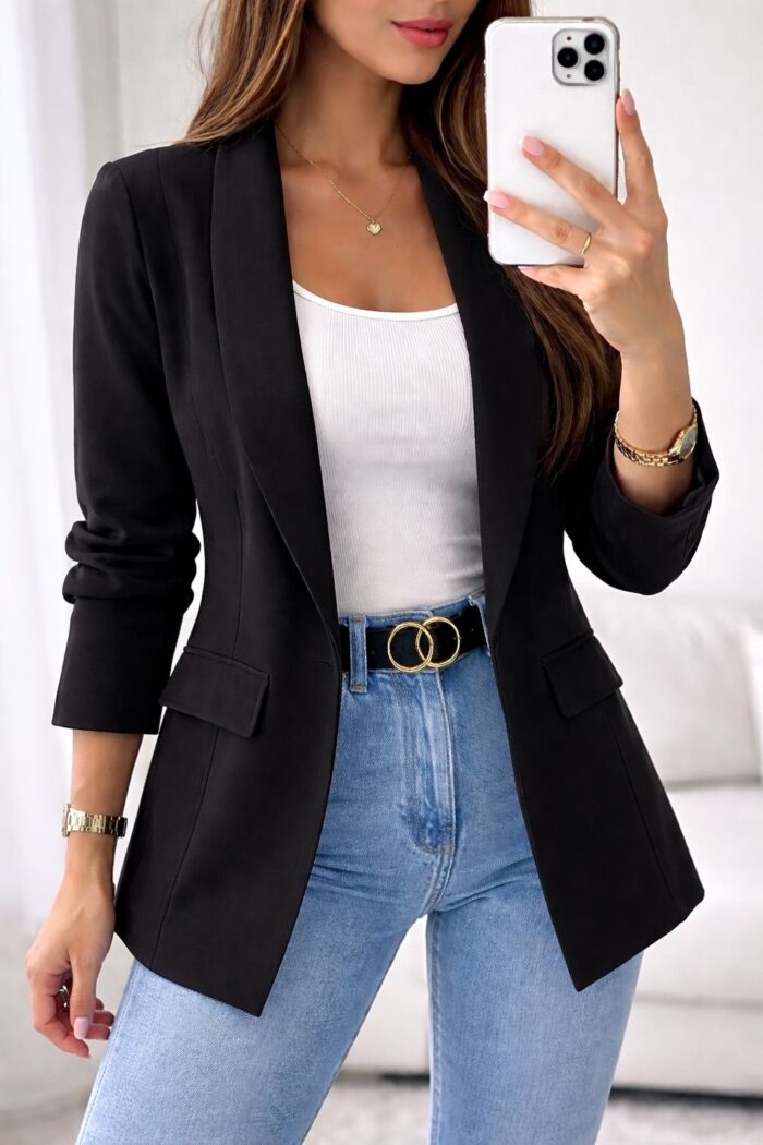 blazer alfaiataria lori preto 0154