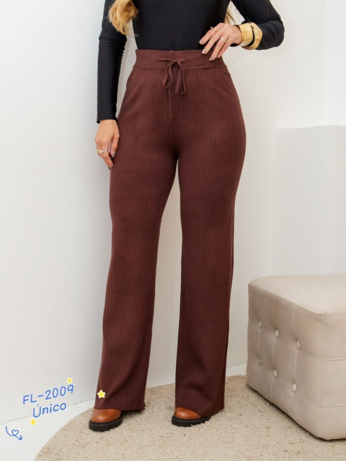 calça modal marrom 0190