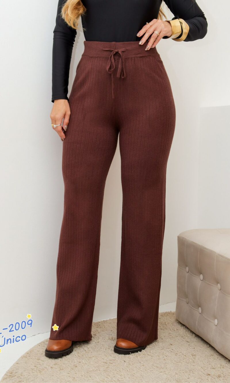 calça modal marrom 0190