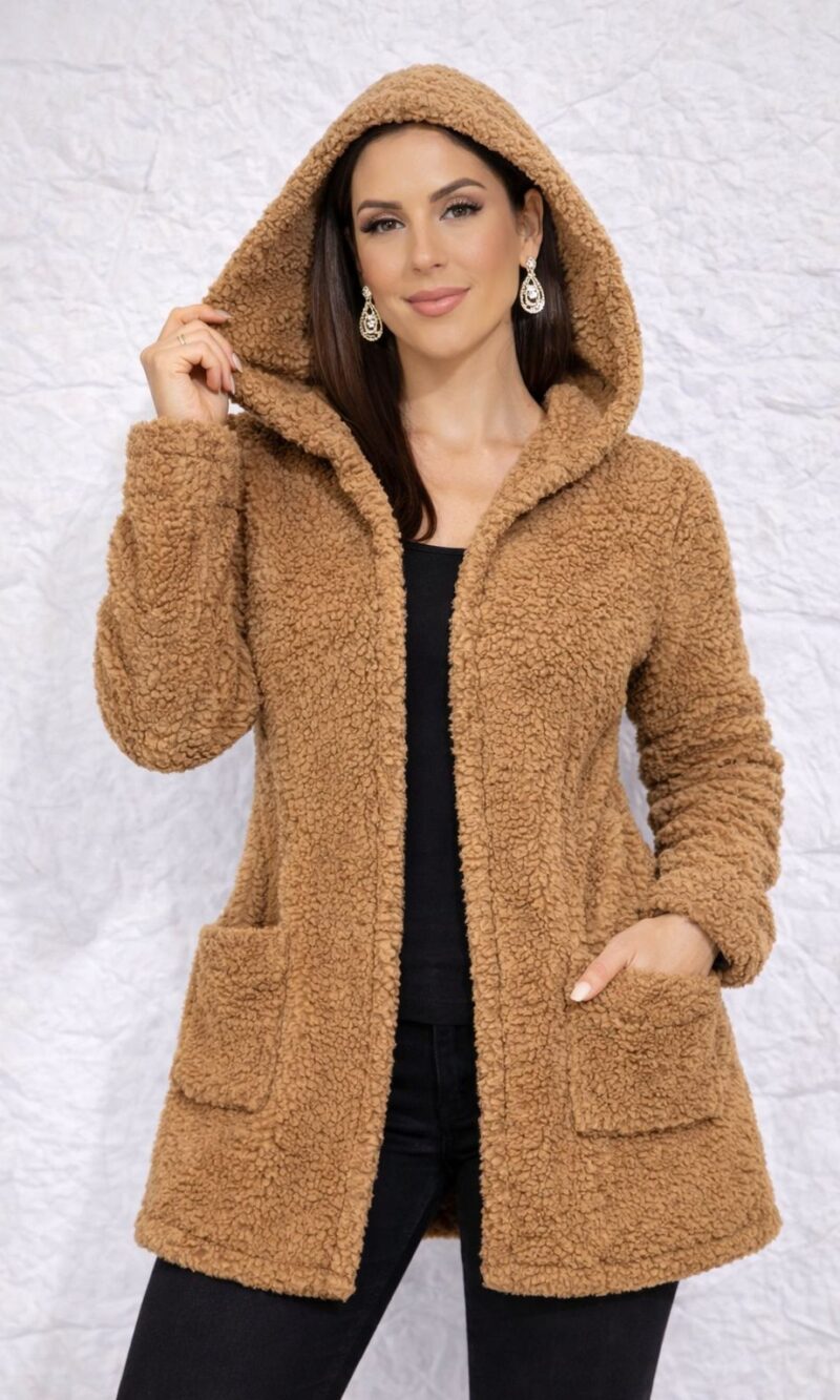 casaco teddy caramelo livinia 0206