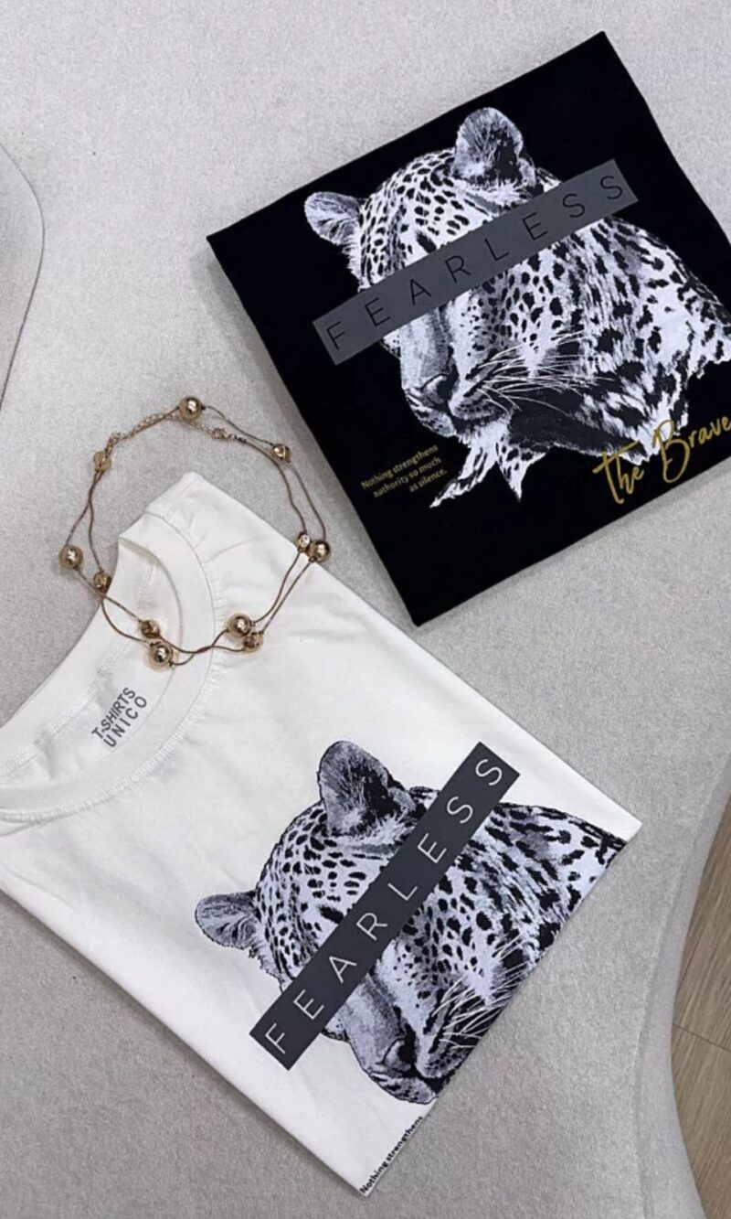 t shirts algodão fearless 0236