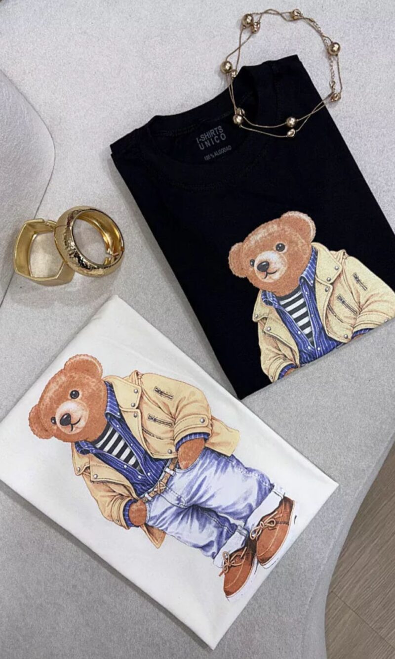t shirts algodão urso style 0238