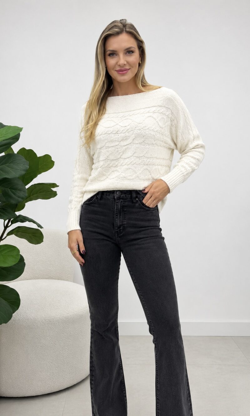 blusa mousse rebeca off white 0395