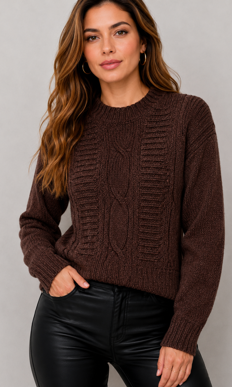 blusa mousse liandra marrom 0456