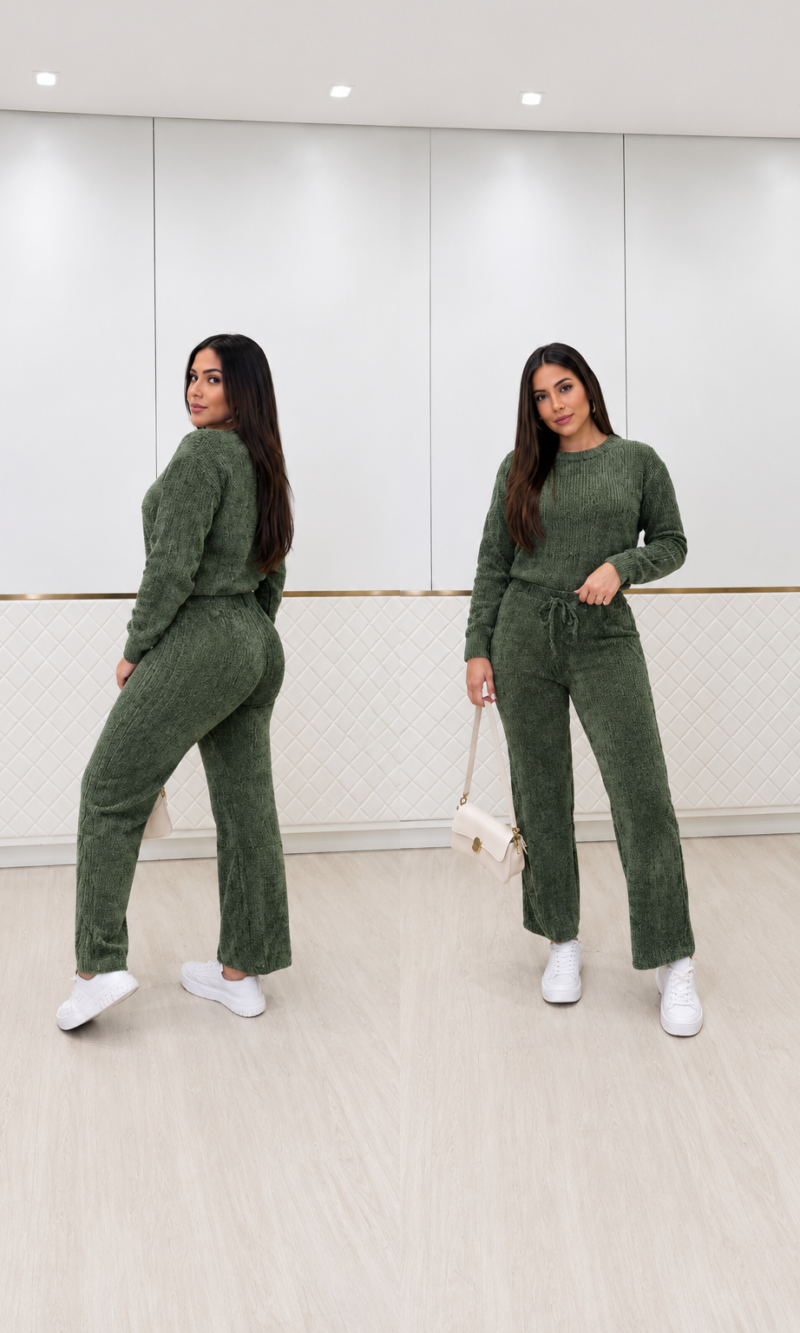conjunto mousse lorena verde 0387