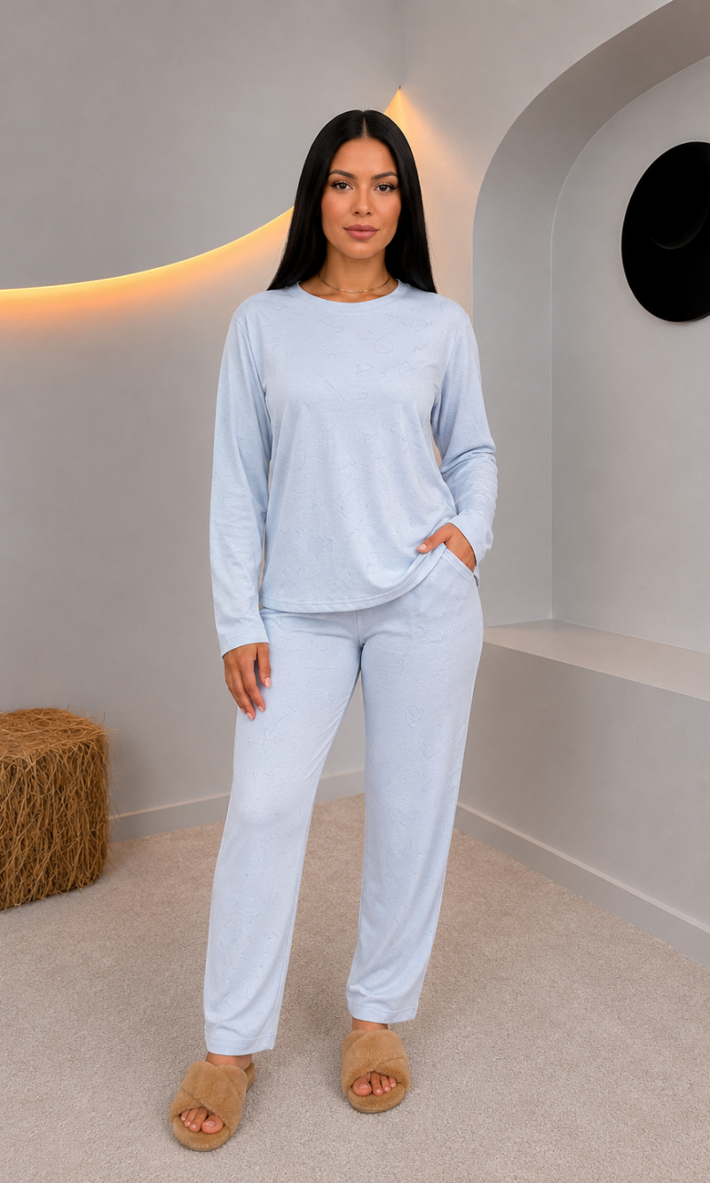 pijama plush sofia azul 0364