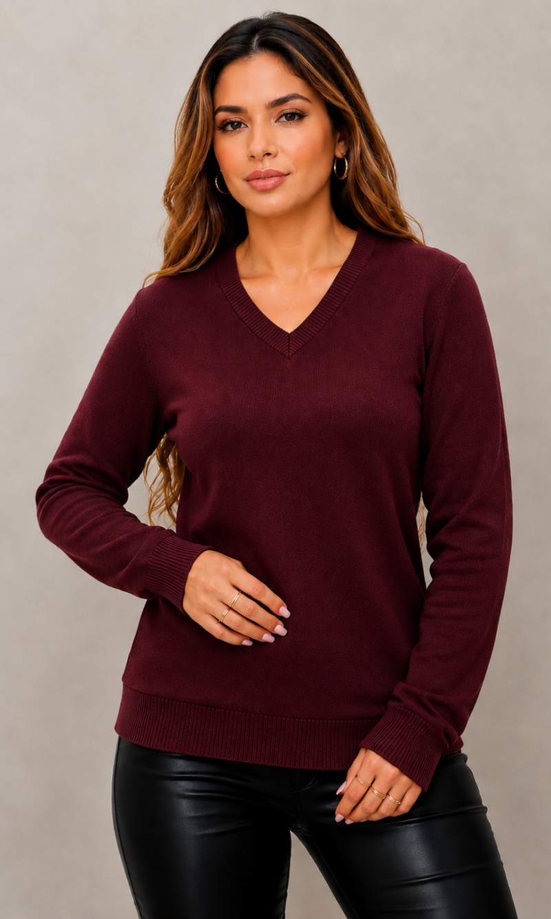 blusa modal débora marsala 0468