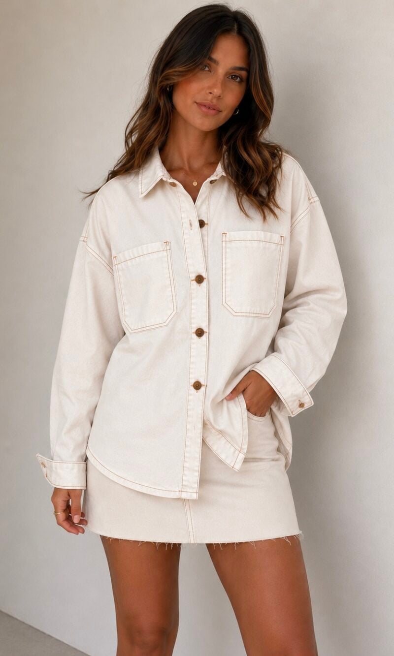 camisa jeans off white 0443