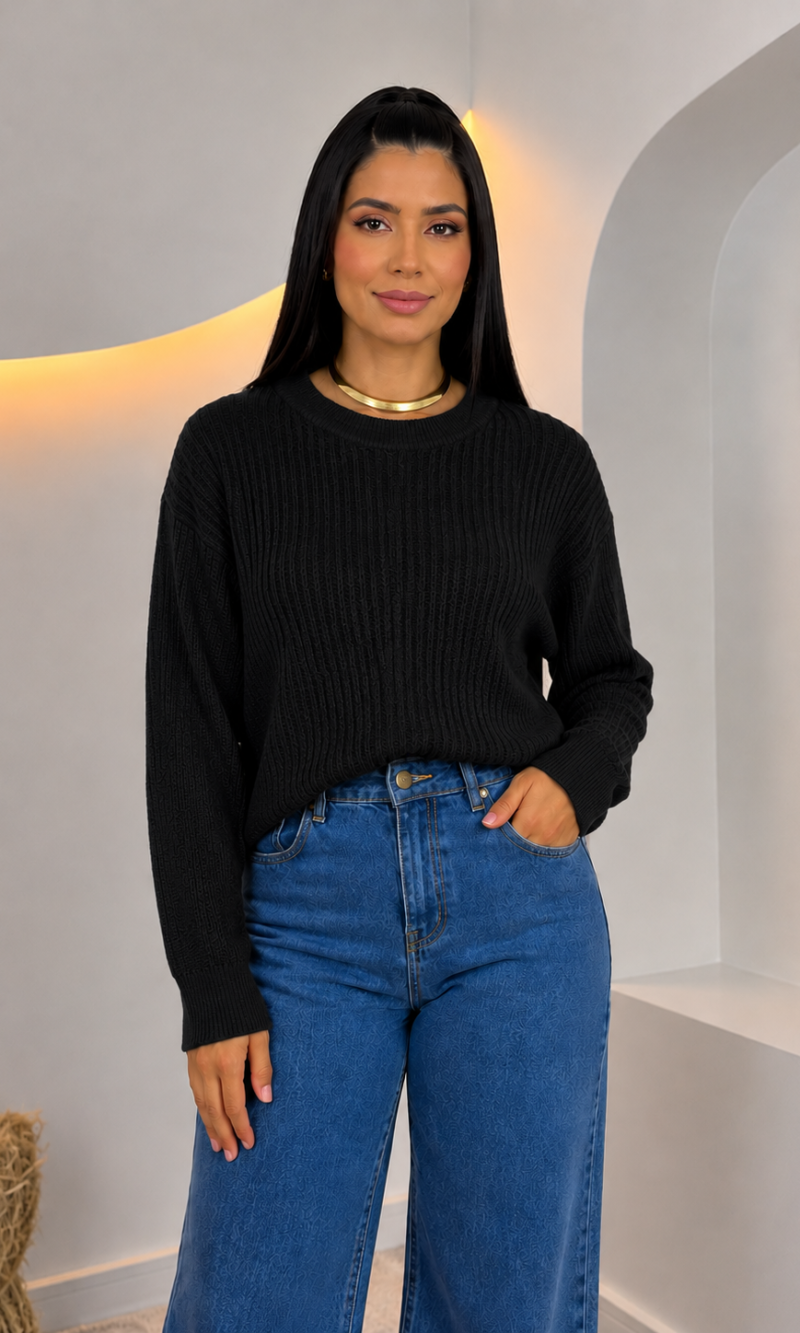 blusa modal roberta preta 0359