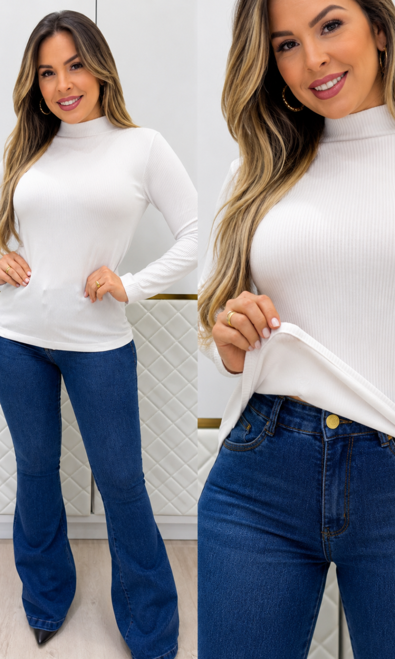 blusa térmica marina branca 0480