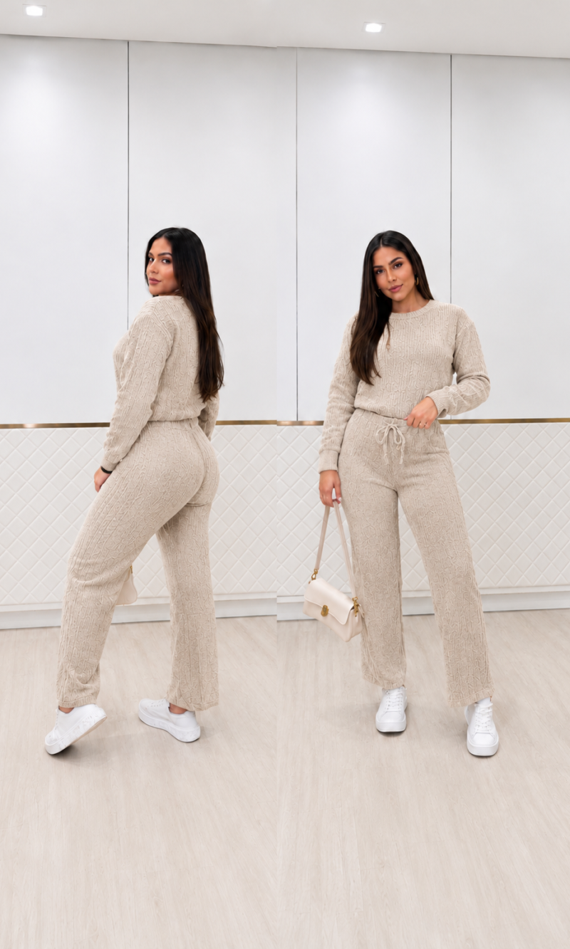 conjunto mousse lorena bege 0398