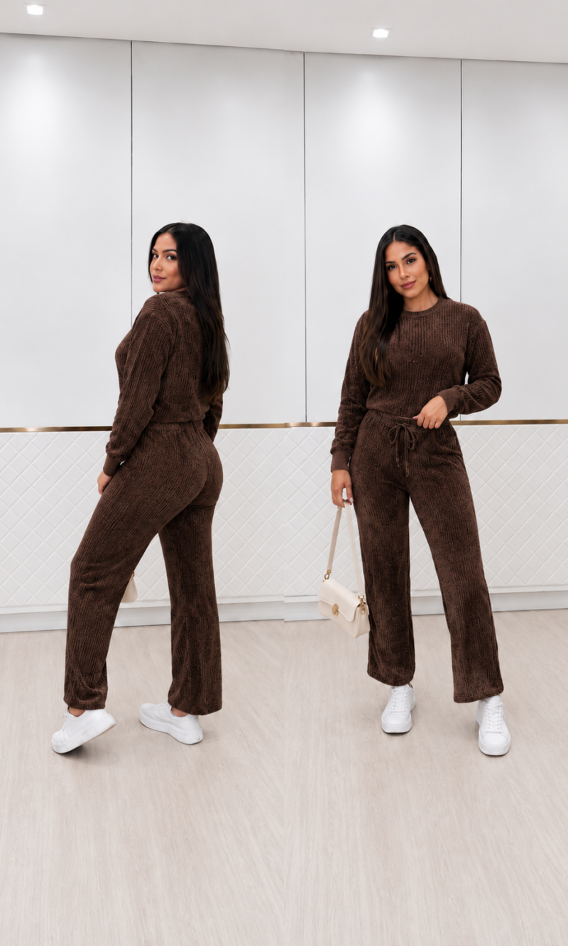 Conjunto Mousse Lorena chocolate 0391