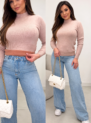 blusa modal edineia bege 0438