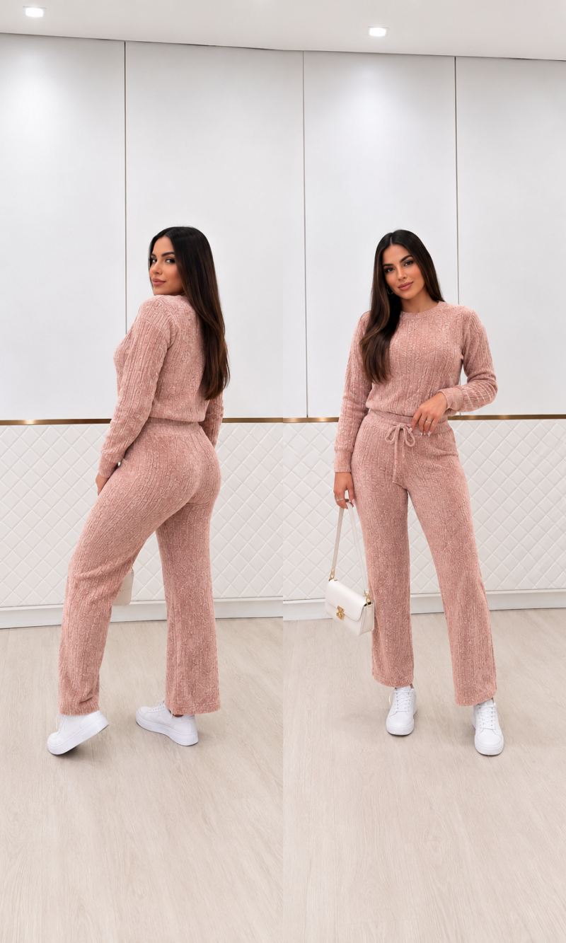 conjunto mousse lorena rosa 0390