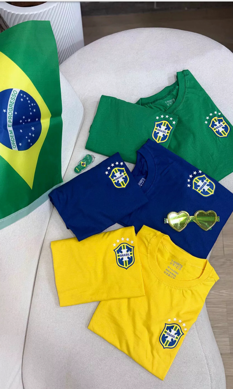 t shirts brasão brasil