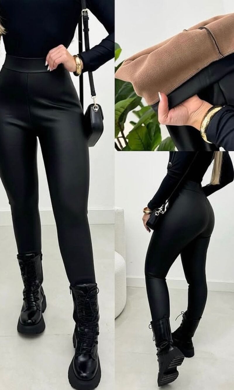 calça couro pu 0361