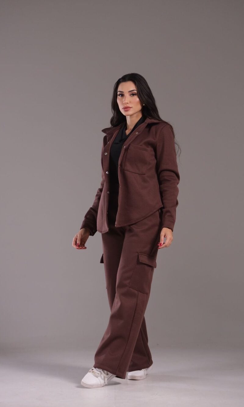 conjunto lá batida viviane marrom 0518