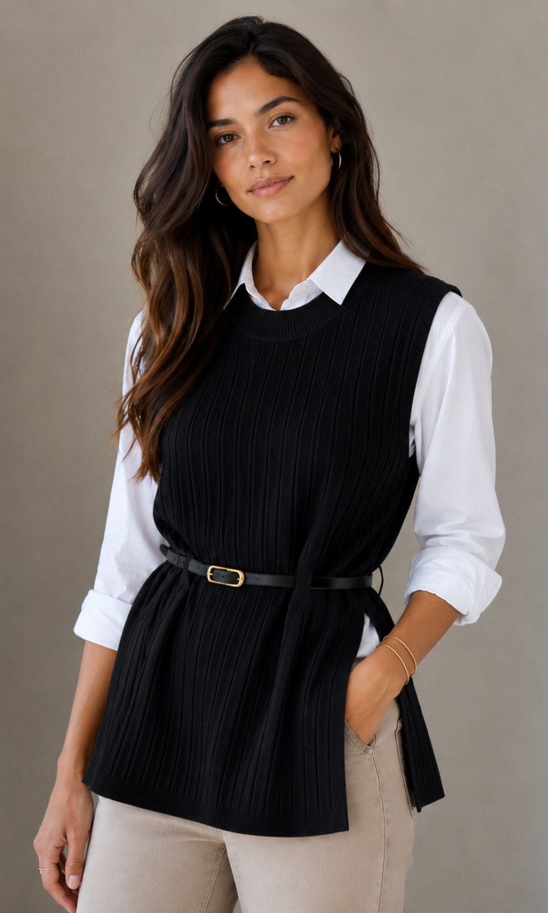 colete modal magda preto 0550