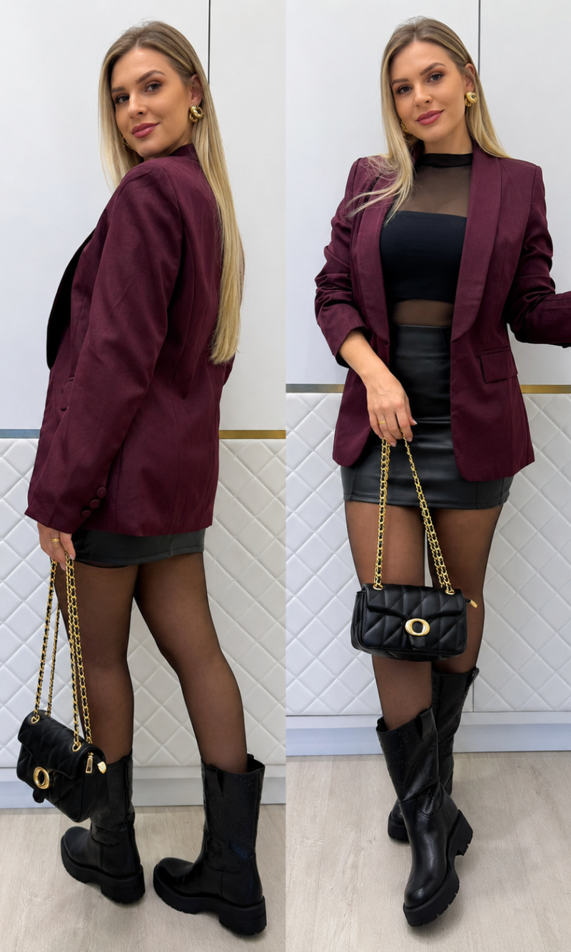 blazer lucimara marsala 0585