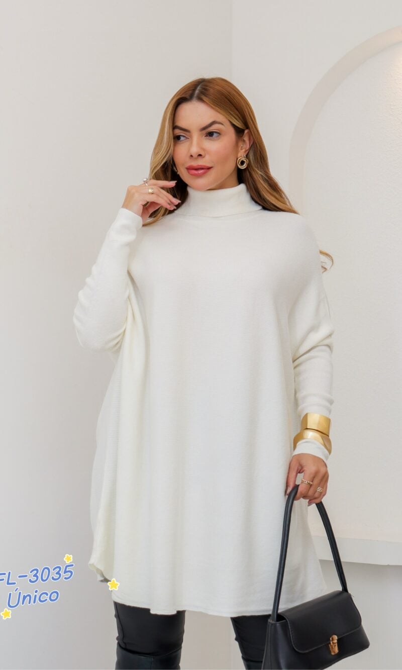 poncho modal nilse off white 0502